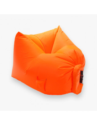 Кресло-пуф надувной Ламзак "Мини" оранжевый 150 см
