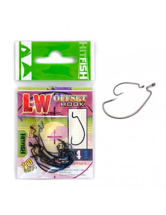 Крючок офсетный Hitfish LW Offset Hook