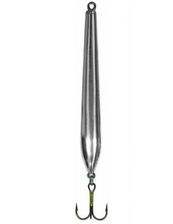 Блесна Окунёвая №20 (никель) с подвесным тройником