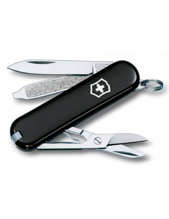 Нож перочинный Victorinox Classic (0.6223.3) 58мм 7функций черный
