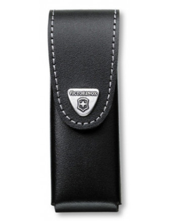 Чехол из нат.кожи Victorinox Leather Belt Pouch (4.0523.3B1) черный с застежкой на липучке блистер